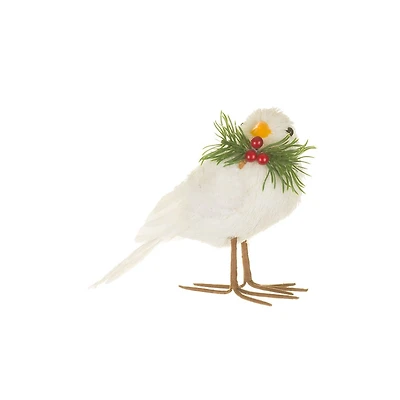 White Straw Bird Figurine, Pack of 3