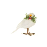 White Straw Bird Figurine, Pack of 3