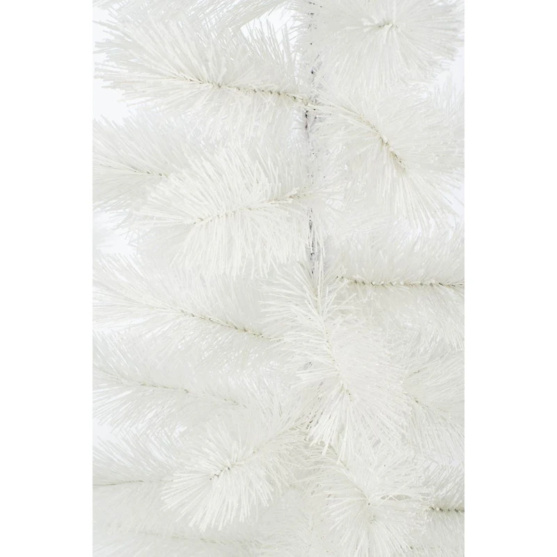 Frosted White Plastic Scotch Pine Trees