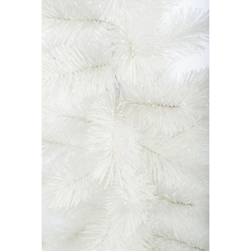 Frosted White Plastic Scotch Pine Trees