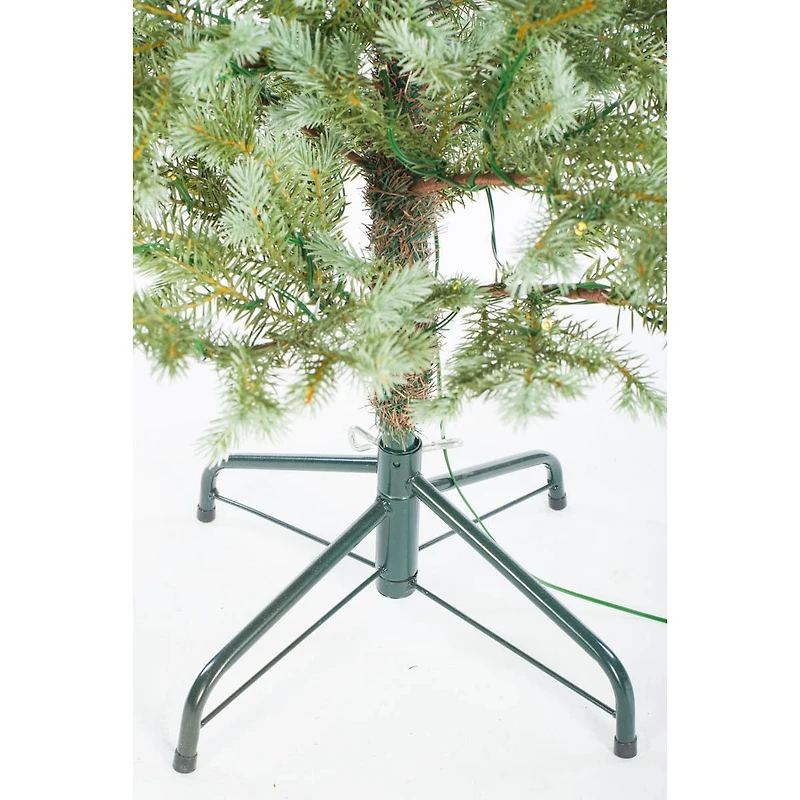 Sapin de Noël DEL épicéa avec base en métal