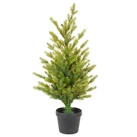 Gold Pvc/Pe Spruce Warm White LED Christmas Tree