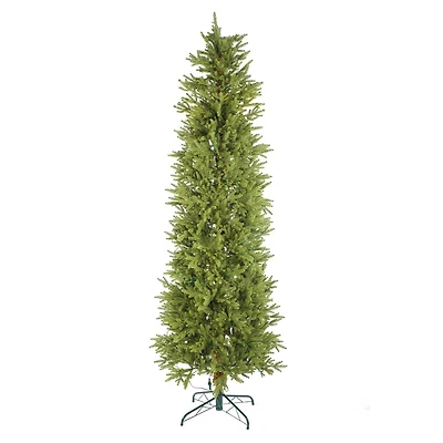 Forest Green Plastic Douglas Fir Warm White LED Tree Metal Base
