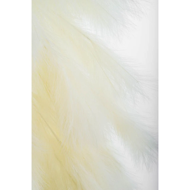 White Plastic Feather Pine Tree