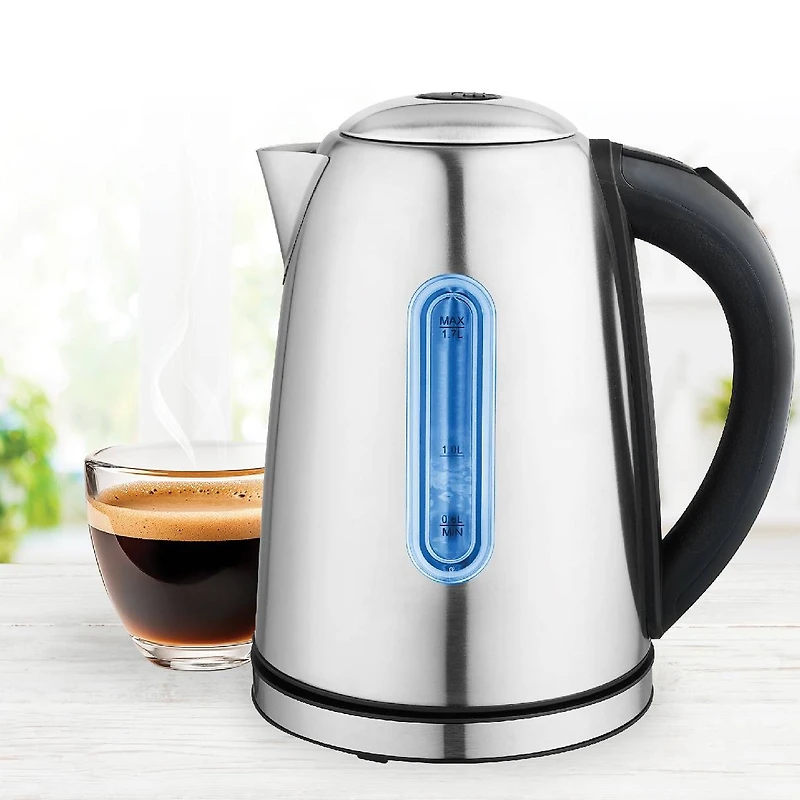 JS GOURMET Stainless Steel Electric Kettle 1.7L
