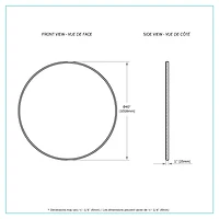 Moony Round Metal Mirror