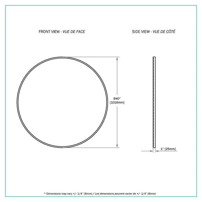 Shea Gold Round Metal Mirror
