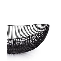 Meo Black Oval Basket