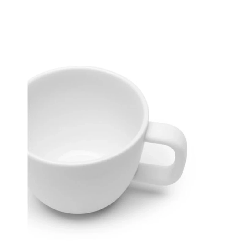 Passe-Partout Matte White Espresso Cups, Set of 4