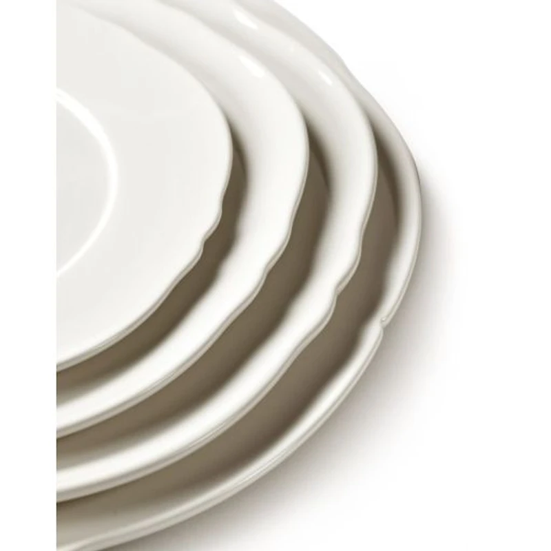 Sergio Herman White Silhoutte Breakfast Plates, Set of 4