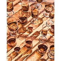 Verres à whisky ambrés Zuma, ensemble de 4