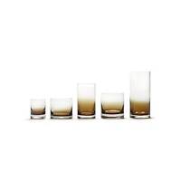Zuma Amber Whisky Glasses, Set of 4