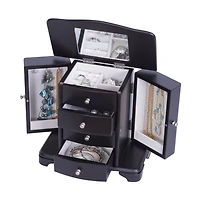 Mele and Co Kennedy Finish Wooden Jewellery Box - Java