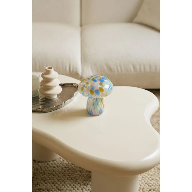 Portable Tall Open Top Glass Mushroom Lamp