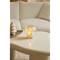 Portable Chubby Open Top Glass Mushroom Lamp
