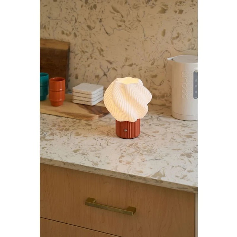 3D Printed Floral Lamp - White