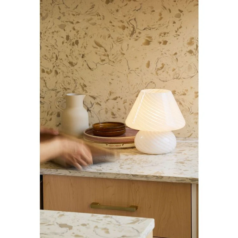 Open Top Mushroom Lamp - White