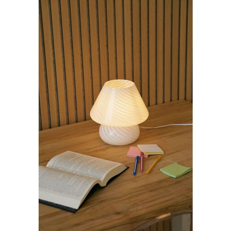 Open Top Mushroom Lamp - White