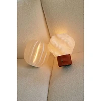 3D Printed Floral Lamp - White