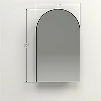 Armoire à pharmacie arquée « Madison » par Haute Deco - Noir