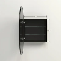 Capsule Black Medicine Cabinet by Haute Deco