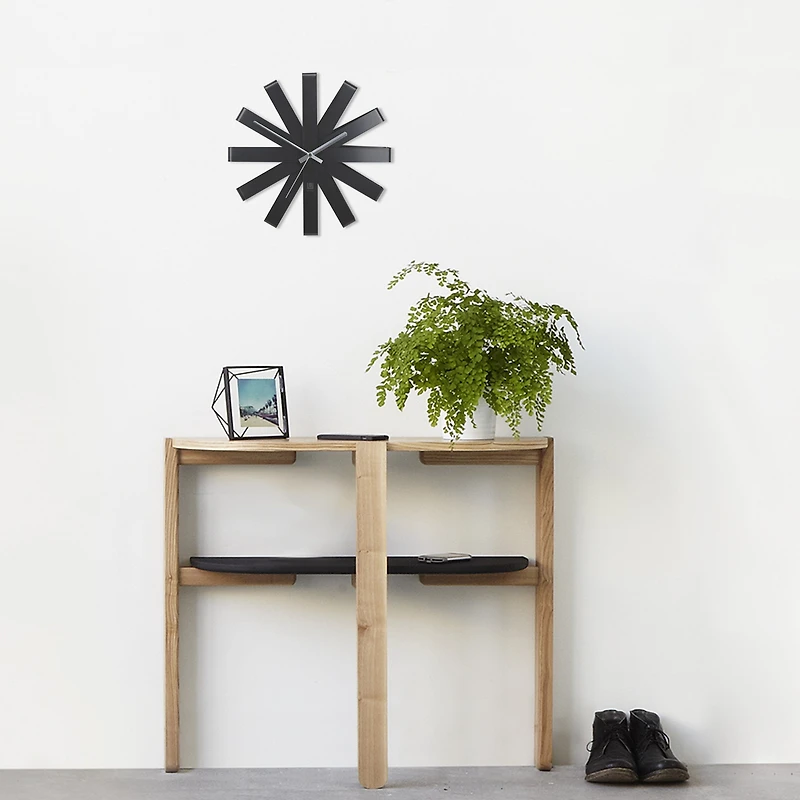 Umbra Ribbon Horloge murale - Noir