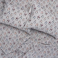 Penguins Flannel Sheet Set