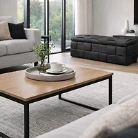 Ottoman de rangement - Noir