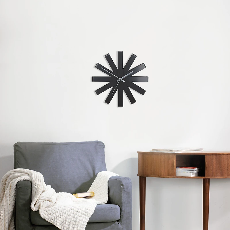 Umbra Ribbon Horloge murale - Noir
