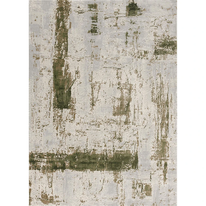 Silvan Paillasson d’intérieur contemporain abstrait - Vert