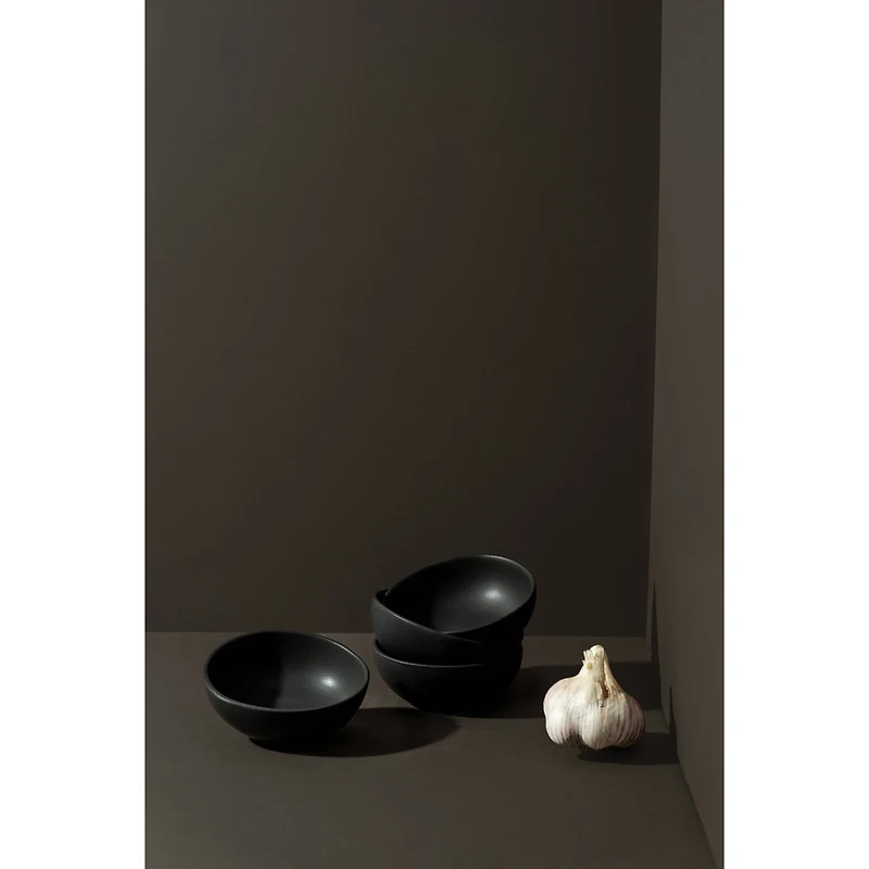 Ensemble de 4 bols à condiments Dadasi - Noir mat