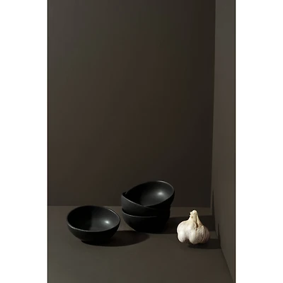 Ensemble de 4 bols à condiments Dadasi - Noir mat