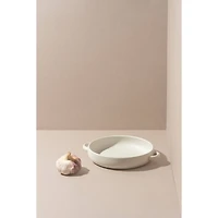 Set of 4 Dinner Plate with Handles - Matte White