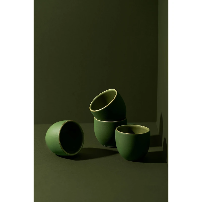 Set of 4 Dadasi Coffee Cups - Green
