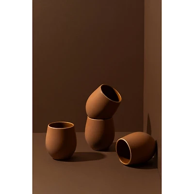 Set of 4 Epa Coffee Cups - Terracotta