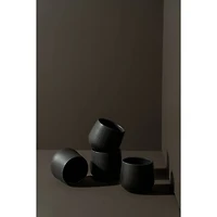 Set of 4 Edan Coffee Cups - Matte Black
