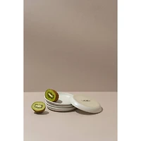 Ensemble de 4 assiettes plates Edan 13 cm - Blanc mat