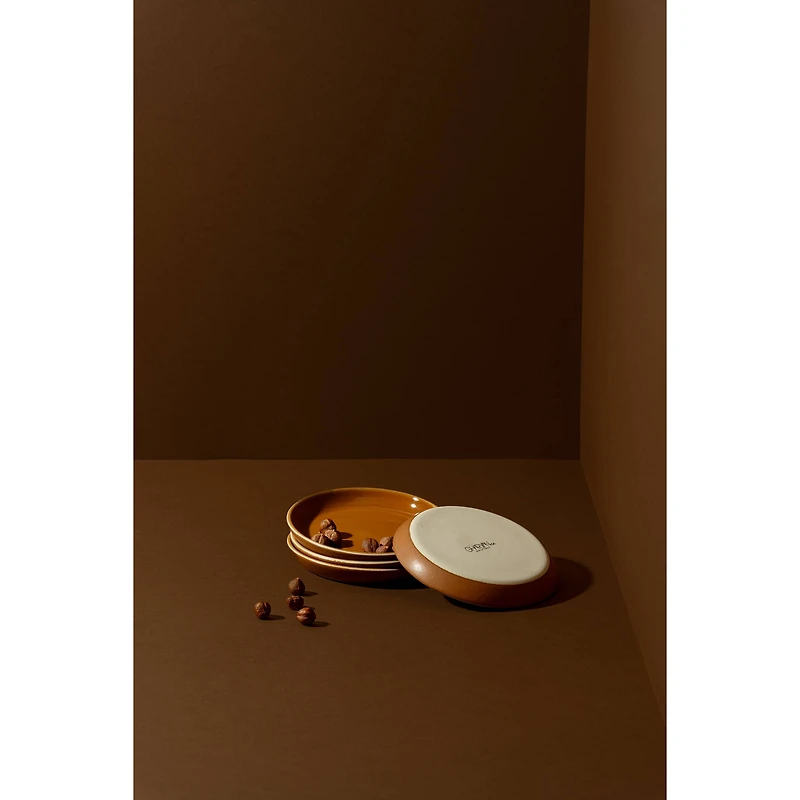 Set of 4 Edan Flat Side Plates 5.1" - Terracotta