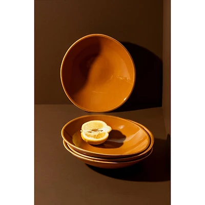 Set of 4 Dadasi Pasta Plates - Terracotta