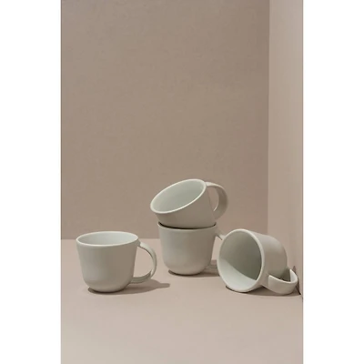 Set of 4 Osun Coffee Mugs 6.7 oz - Matte White
