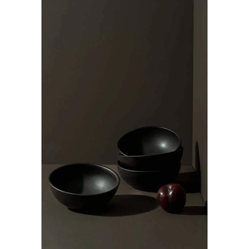 Ensemble de 4 bols à céréales Dadasi - Noir mat