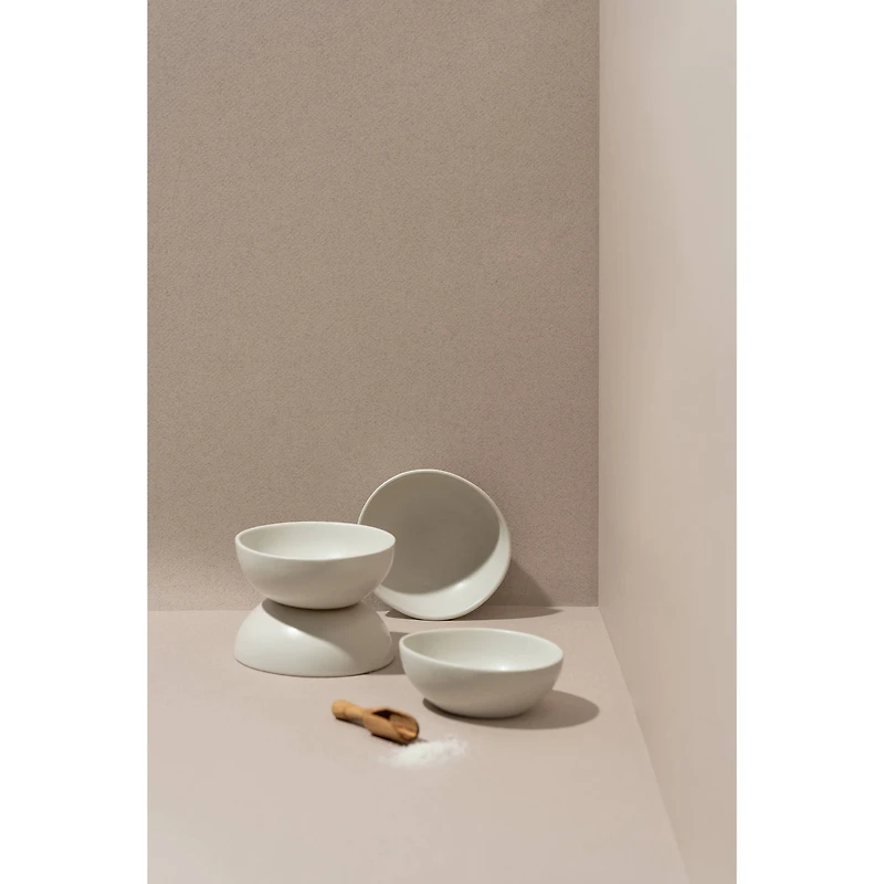 Set of 4 Dadasi Condiment Bowls - Matte White