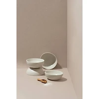 Set of 4 Dadasi Condiment Bowls - Matte White