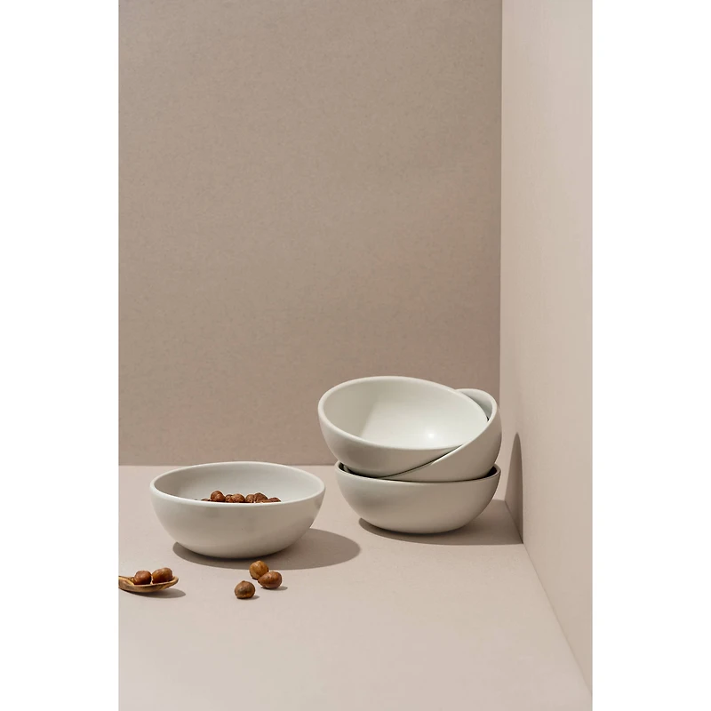 Set of 4 Dadasi Cereal Bowls - Matte White