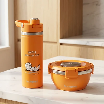 Water You Up To – Bouteille Wavez et ensemble bol chaud