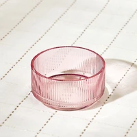 Brilliant Ribbed Dip Bowls, Set of 4 - Pink