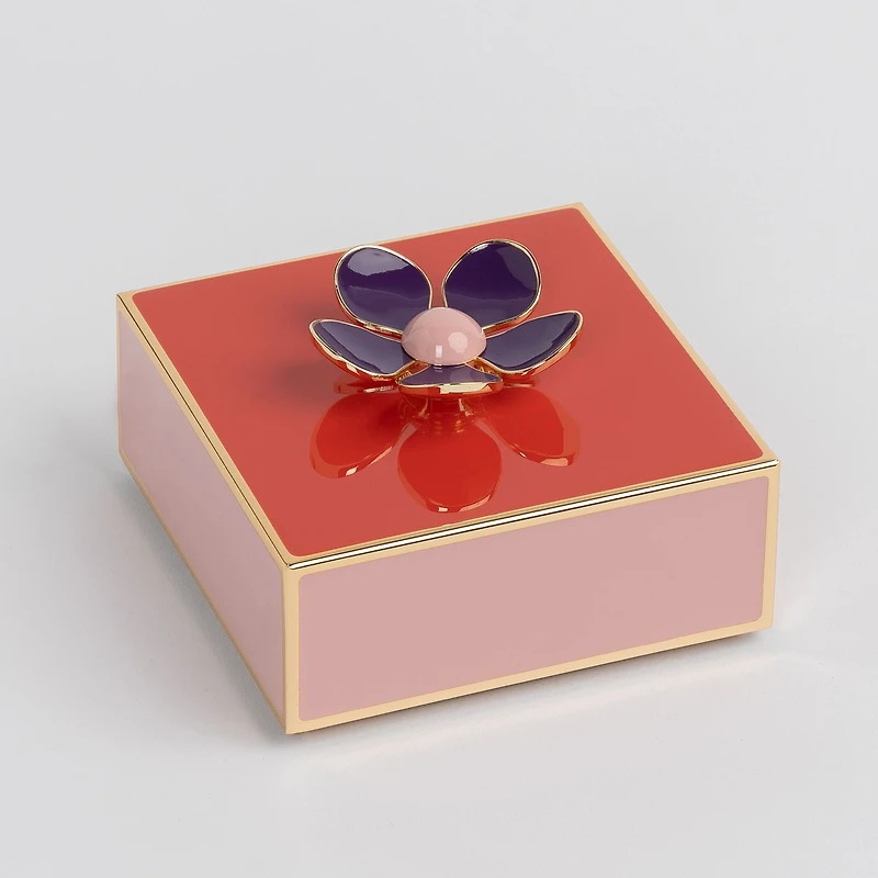 Boîte à bijoux florale Make it Pop par Kate Spade - Rouge et rose