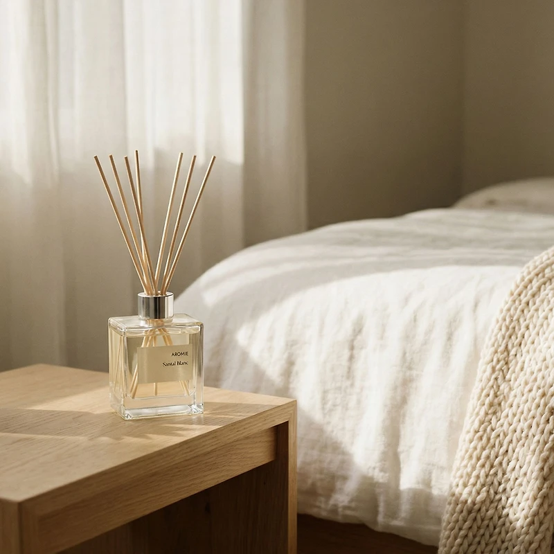 Diffuseur à bâtonnets Santal Blanc - 100 ml