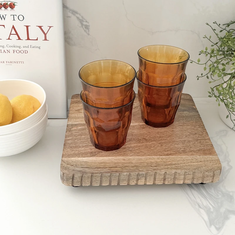 Picardie Amber Tumbler, Set of 6 - 310 ml