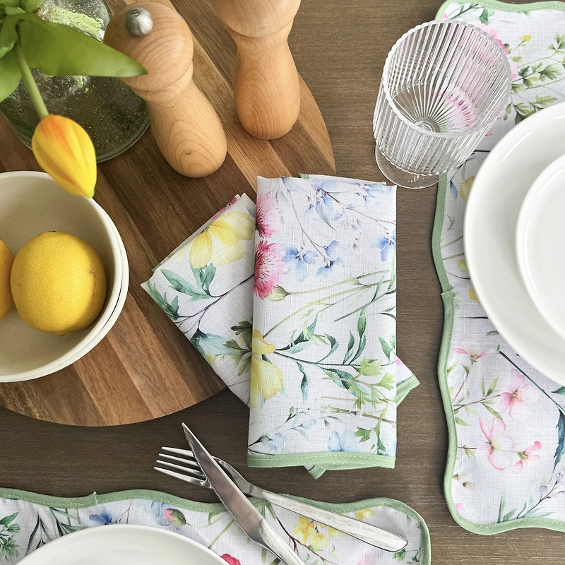 Wynona Wildflower Serviette de table, paquet de 4